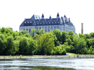 The Supreme Court of Canada overlooking the river
